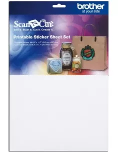 Kit Fogli Adesivi Stampabili per Macchine da Taglio Brother ScanNCut