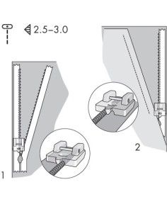 Piedino Lampo Invisibili per Macchine da Cucire Pfaff con IDT 2
