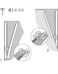 Piedino Lampo Invisibili per Macchine da Cucire Pfaff con IDT 2