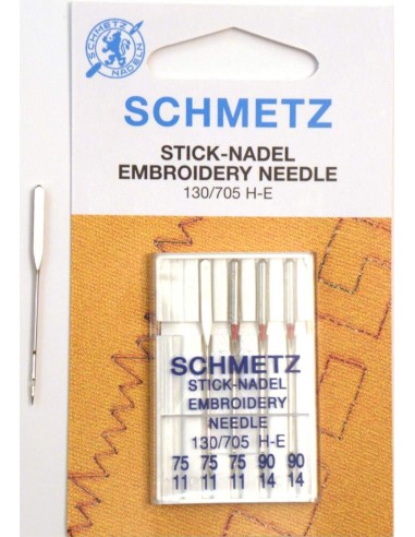 Agujas Schmetz Embroidery para Máquinas de Coser