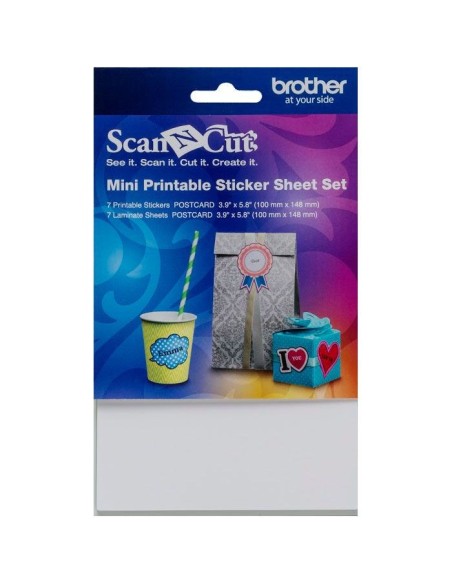 Kit Mini Hojas Etiquetas Adhesivas para Brother ScaNCut