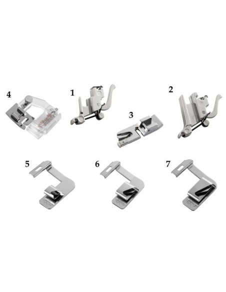 5Pcs Adjustable Bias Tape Binder Foot Presser Sewing Machine Accessory Set 