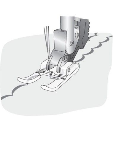 Pie Abierto para Apliques de 9 mm Máquinas de Coser Pfaff