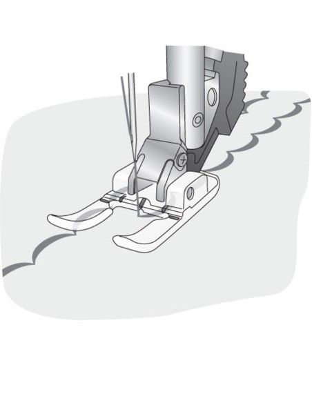 Pfaff Sewing Machines Open Toe Foot 9 mm