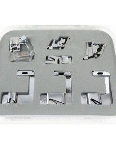 Kit Pies Dobladilladores y Tira de Bies regulable para Máquinas de Coser