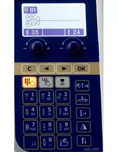 Touch panel of Juki Sewing Machine DX7