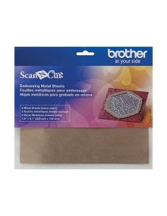 Hojas Metálicas Bronce Embossing Brother ScanNCut