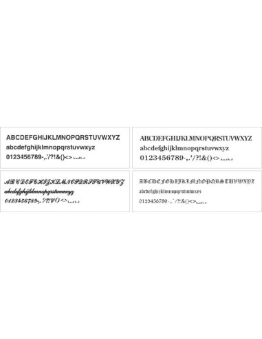 Necchi Britannia Embroidery Fonts