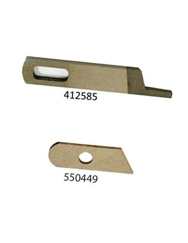 Cuchillo superior y inferior para Remalladoras Singer 14
