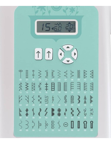 Display Lcd e selezione programmi della Macchina per il cucito Singer Starlet 6660