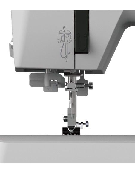 Needle threader and 1 step automatic buttonholes for the Necchhi Q312A sewing machine