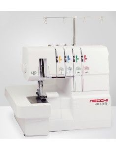 Overlock machine with free arm, differential and automatic tensions Necchi N4035