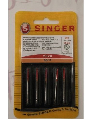Agujas Singer Universal grosor 80 para todas las Máquinas de Coser para la casa