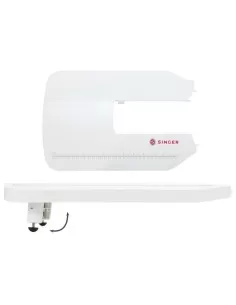 Il piano allungabase è removibile e aiuta nei progetti di cucito più impegnativi come pacthwork e trapunte