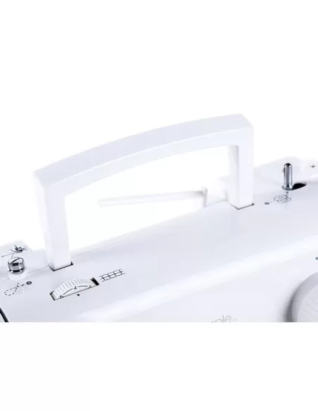 La comoda maniglia incorporata della Singer Promise 1412