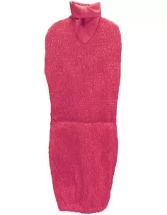 Vestito bordeaux per manichino regolabile sartoriale