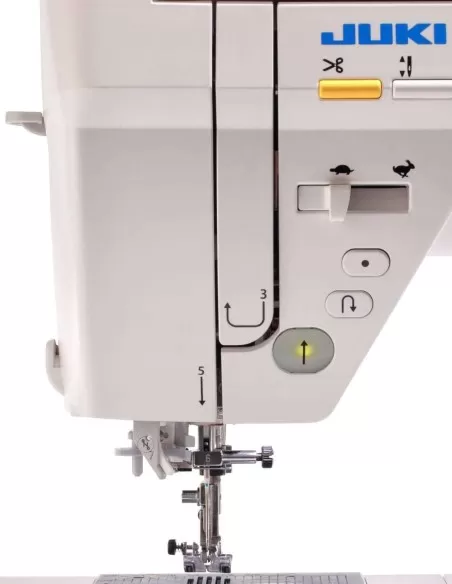 Jiki NX7 with advanced automatic needle threader allows you to thread the machine with one hand