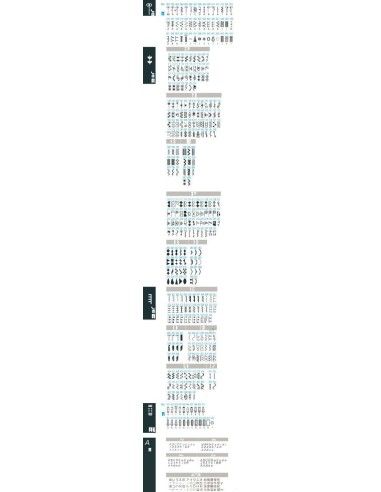 Juki HZL-NX7 sewing machine stitch chart