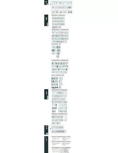 Juki HZL-NX7 sewing machine stitch chart