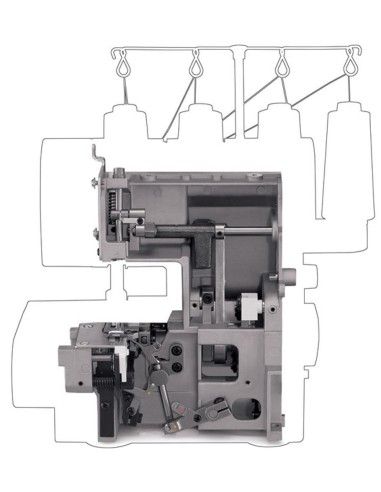Tagliacuci Singer 14HD854 Heavy Duty Scocca in metallo ultra-resistente