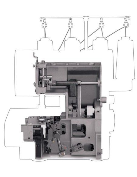 Tagliacuci Singer 14HD854 Heavy Duty Scocca in metallo ultra-resistente