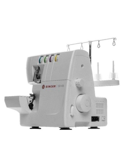 Tagliacuci Singer S0105 con orlo arrotolato, differenziale trasporto, braccio libero e luce led sui crochet