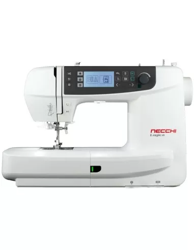 Tensione filo automatica, infila ago, alzata piedino extra e rasa-filo sono alcune funzioni della Necchi Logica NCH01AX
