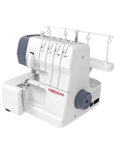 La surjeteuse Necchi NL11C coud avec 1-2 aiguilles et 2-3-4 fils sur n'importe quel tissu
