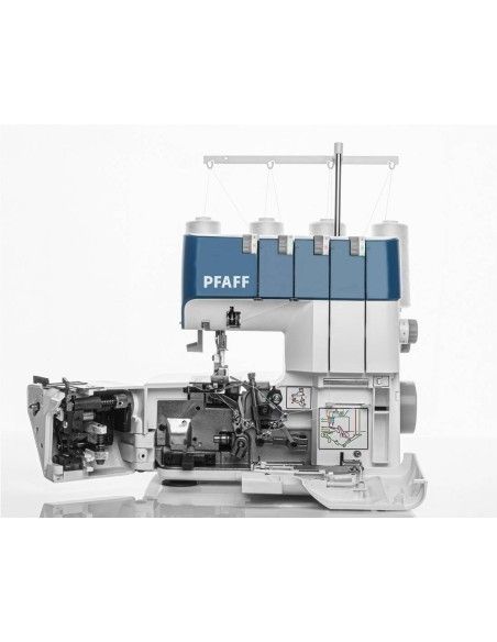 Pfaff Admire 1000 una máquina overlock que además se abre por el lado izquierdo para facilitar el enhebrado inferior