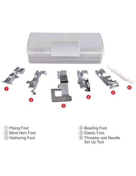 5 Feet Set Necchi Overlockers Necchi - 1