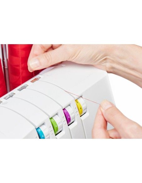 Infilatura con piste colorate per la Singer Elite SE017