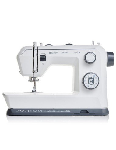 Onyx 25 è il modello top della serie Onyx Husqvarna una macchina da cucire meccanica di qualità