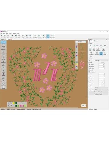 Crea automaticamente illimitati disegni floreali per i tuoi ricami grazie a Drawings Pro XII