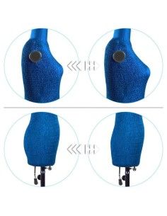 The adjustable cream-colored wedding dress mannequin also allows you to try out the train 2