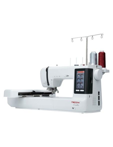 Necchi Creator C1200 with 3 hoops, multi-spool stand, wifi and Artist Toolkit software