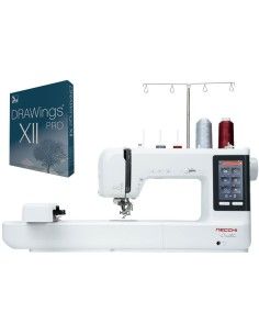 Bundle Necchi C1200 con software da ricamo professionale Drawings Pro 12