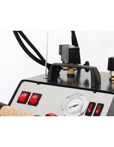 Manomètre chaudière et électrovanne externe avec robinet de régulation vapeur du Blu Vapor Maxi 5L