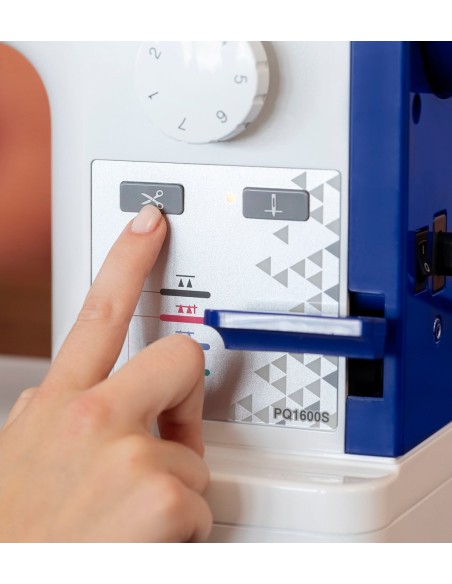 The Brother PQ1600S thread trimmer control