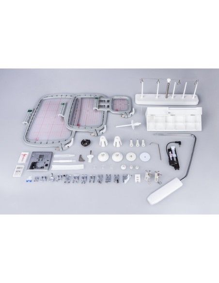 The accessories supplied with Necchi Creator C2000 Sewing & Embroidery Machine