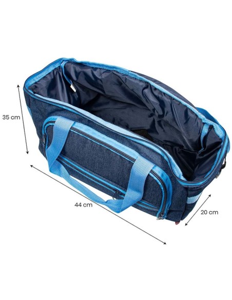 Plenty of space to transport and store your sewing machine with the Prym Denim Bag