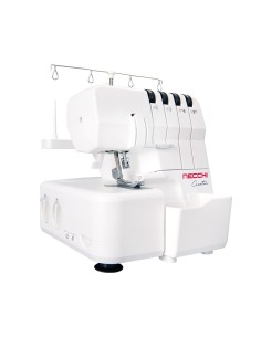 The Necchi C12 overlocker sews with 1-2 needles and 2-3-4 threads on any fabric thanks to the durable, high torque motor 120W 2