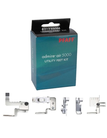 Kit pour Pfaff Admire Air 5000 avec 5 accessoires supplémentaires pour simplifier la couture au quotidien.