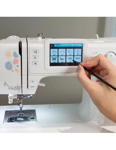 L'écran tactile couleur 3,5" du Necchi NE210