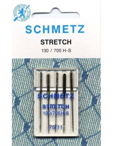 5 schmetz stretch-aiguilles force 75 pour machines à coudre