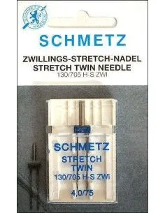 Ago Gemello Stretch Schmetz per Macchine da Cucire