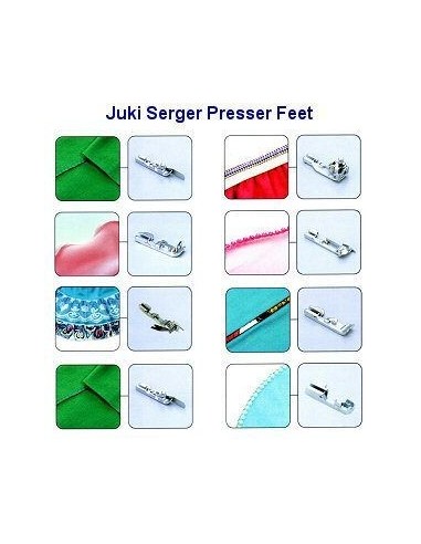 Juki Set 8 Foot Overlock MO-654/735 Bernina 