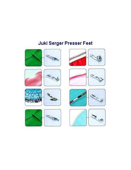 Kit 8 Piedini Taglia e Cuci Juki MO-600/700 Bernina | Completa al massimo le possibilità
