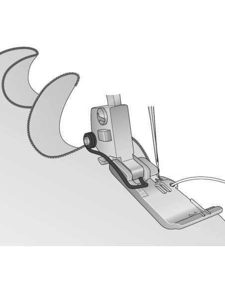 Corded Wavy Edge Overlock Foot  