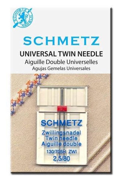 Ago gemello schmetz 25 80 per macchine da cucire