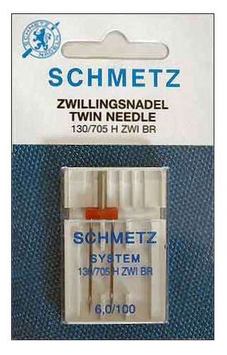Schmetz 6/100 twin needle for sewing machines
